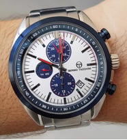 Sergio Tacchini Fonksiyonları Aktif Takvimli Çelik Bilezik Erkek Kol Saati (Gümüş)