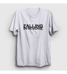 Presmono Unisex Beyaz Logo Müzik Falling In Reverse T-Shirt 503311tt (Beyaz)