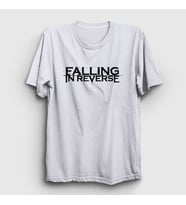 Presmono Unisex Beyaz Logo Müzik Falling In Reverse T-Shirt 503311tt (Beyaz)