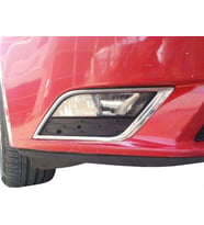 Seat Leon Uyumlu 3 5F Sis Farı Çerçevesi 2 Parça Krom 2013-2015