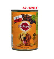 Pedigree Sığırlı Konserve Yaş Köpek Maması 400 G 12x