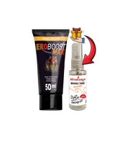 EroBoostMax: Erkeklerin Sertliklerine Performanslarına Özel 50 ml Krem + Afrodizayn Masaj Yağı