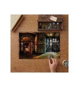 Terkedilmiş Ev - Eski Koridor Tasarımı 240 parça Ahşap Puzzle Ahşap Kutuda MP01589