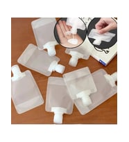 3 Adet 100ml Krem Şampuan Kabı Tekrar Kullanılabilir Set (5343)