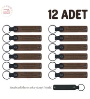 Açık Kahverengi & Siyah, Lise Sınıflarına Anlamlı Bir Mezuniyet Hatırası 12'li Set, Anı Anahtarlığı