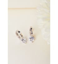 Elika Silver 925  Ayar Gümüş Kalp Küpe
