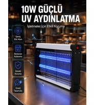 Elektrikli UV Sinek Öldürücü Lamba 10W Sessiz ve Kimyasalsız Haşere Kontrol Cihazı