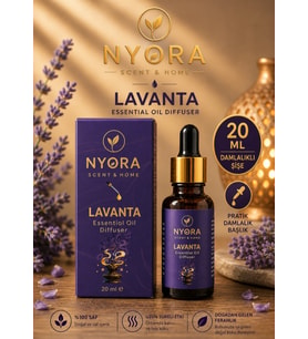 Lavanta Ortam Kokusu Buhurdanlık Esansı & Diffuser 20 ml Damlalıklı