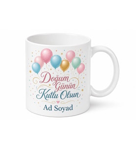 Happy Birthday Doğum Günün Kutlu Olsun Kupa Bardak Doğum Günü Hediye