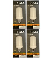 Cata CT-4059 5W (Amber Işık) E27 Duylu Led Alev Ampul (4 Adet)