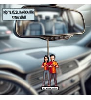 Kişiye Özel Taraftar Karikatür Ayna Süsü – Taraftar Hediyesi