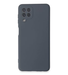 Newface Samsung Galaxy A22 Kılıf Nano içi Kadife Silikon - Gri