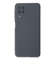 Newface Samsung Galaxy A22 Kılıf Nano içi Kadife Silikon - Gri