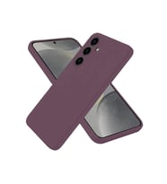 Galaxy A06 Kılıf First Silikon - Mürdüm