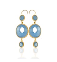 Kadir Jewellery 22 Ayar Altın Kaplama Kadın Sallantılı Küpe -El İşçiliği Ve Hipoalerjenik Küpe