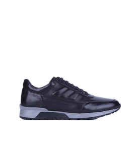Fosco - Siyah Hakiki Deri Erkek Sneakers 2720-1 - 6960