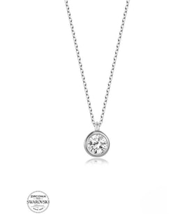 SWAROVSKİ TAŞLI  CRYSTAL 925 AYAR GÜMÜŞ KOLYE
