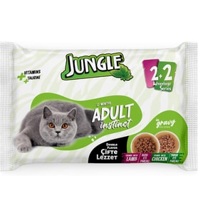 4 x 100 Gr Çift Lezzet Pouch Yetişkin Kedi Kuzulu - Tavuklu