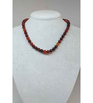 Akik Taşı Kolye 8mm (17303) (Klipsli)
