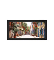 Manzara Temalı Kanvas Tablo 50 x 70 cm Siyah Çerçeve