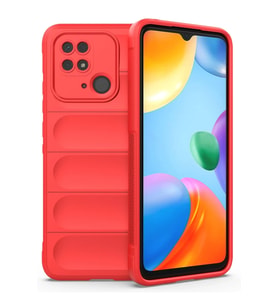 Newface Xiaomi Redmi 10C Kılıf Optimum Silikon - Kırmızı