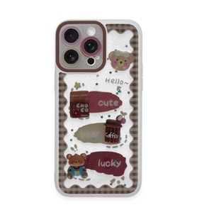 İphone 14 Pro Kılıf Sweet Desenli Silikon Kapak - Şeffaf