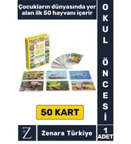 Okul Öncesi Koordinasyon Görsel Algı Geliştirici Hayvan İsimleri Öğretici Eğlenceli İLK 50 HAYVAN