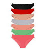 Mulvxbrf Brf02 7 Adet Süper Eko Set Likralı Kadın Slip Külot Set 4 (Mulvix)