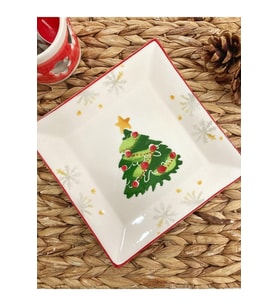 Yeniyıl Kare Pasta Tabağı 6 Adet- 18 Cm.