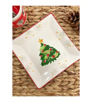 Yeniyıl Kare Pasta Tabağı 6 Adet- 18 Cm.