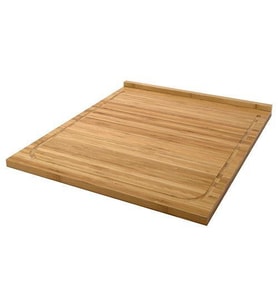 Kenarlı Kesme Tahtası, Bambu MeridyenDukkan 46x53 cm Kullanışlı Doğrama Tahtası