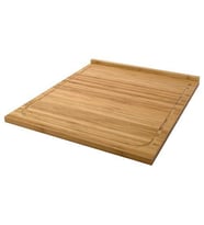 Kenarlı Kesme Tahtası, Bambu MeridyenDukkan 46x53 cm Kullanışlı Doğrama Tahtası