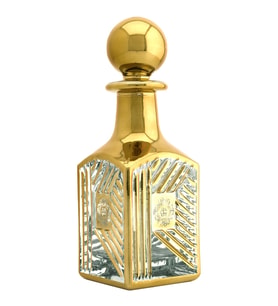 Parfüm Esans Cam Şişesi Gold Boş Esans Cam Şişesi Dekorotif Vitrin Şişesi 150 Ml. X002-150ML-1