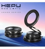 Armor Series HP-AA02 Güçlü Manyetik Araç İçi Telefon Tutucu - Dayanıklı Çinko Alaşım Gövde ve Katlanabilir Mıknatıslı Torpido/Konsol Üstü Araç Tutacağı