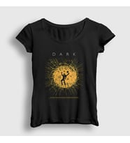 Presmono Kadın Siyah The End Dark T-Shirt 187079tt