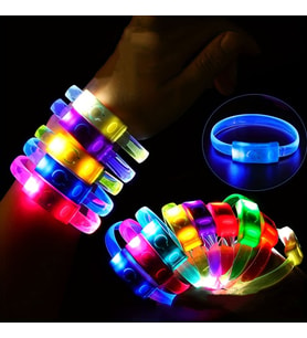 Festival &amp; Parti LED Bileklik 3 Farklı Mod Işıklı 1 Adet