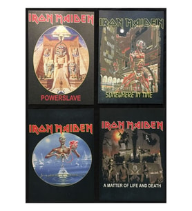 Iron Maiden Ahşap Tablo Seti Somewhere In Time Powerslave Seventh Son Matter Of Life And Death