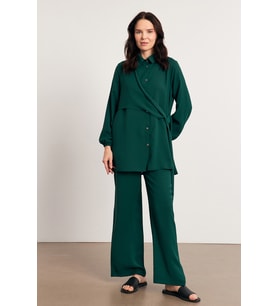 Perla Tunik Pantolon Takım - Zümrüt (Zümrüt Yeşili)