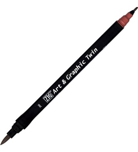 Zig Art & Graphic Twin Marker Çizim Kalemi 260 Tuscan Red 
