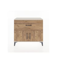 Arges Şifonyer Tek Raflı Tek Çekmeceli 2 Kapaklı 88x30x80 Aytaşı-Çam