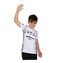 Toontoy  Erkek Çocuk T-shırt Çocuk Urban Baskılı (Beyaz)