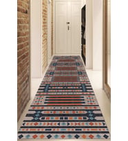 Dijital Baskılı Kaymaz Taban Yıkanabilir Modern Yolluk Ve Koridor Halısı NDU-SD-1115 (Çok Renkli)