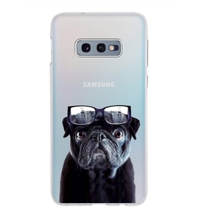 PrintiFy Samsung Galaxy S10e ile Uyumlu 1mm Slim Fit Köpek 3 050f Baskılı Şeffaf  Kılıf