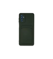 Samsung Galaxy A14 4g Kılıf Kelvin Kartvizitli Silikon - Koyu Yeşil