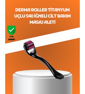 540 İğneli Titanyum Dermaroller Profesyonel Ev Tipi Cilt Yenileme Atı