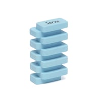 Serve Steps Silgi  Fosforlu Karton Mavi