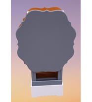 Zigon Çanta 90077 Sehpa Yonca Model 2 li Tk Ahşap MDF Gri Hardal Renk Uyum Elyapı