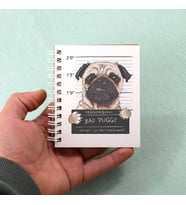 Bad Puggy Motto Tasarım Hediyelik Not Defteri