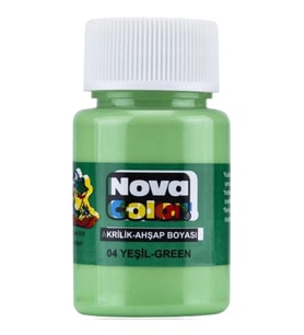 NOVA COLOR YEŞİL 30 CC ŞİŞE AKRİLİK BOYA