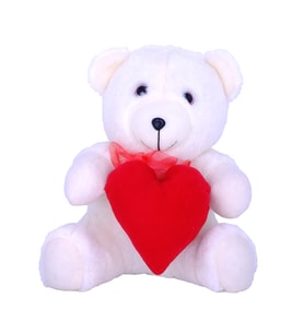 Peluş Kalpli Pinpon Ayıcık - Anatoya Peluş Ayıcık